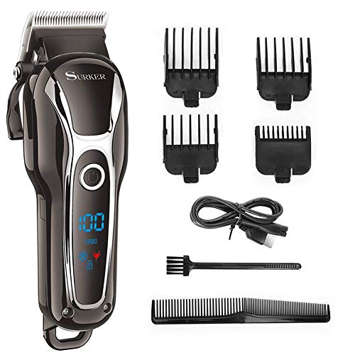 Hair Clipper Mens Electric Cordless Hair Trimmer