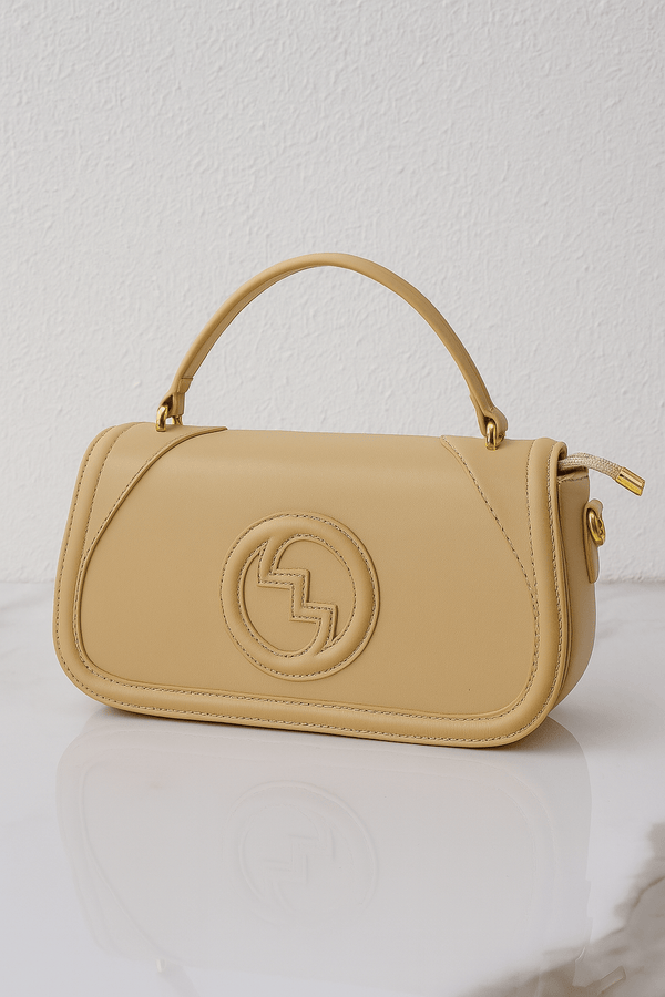 Textured Top-Handle Shoulder Bag